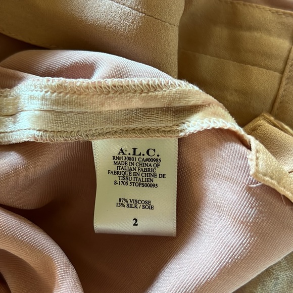 A.L.C. Blaise Pink Velvet Top - Picture 10 of 10